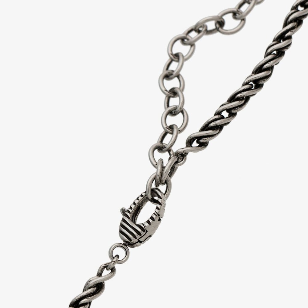 Gucci GUCCY Crystal Necklace in Silver NEW IN BOX - Picture 6 of 8